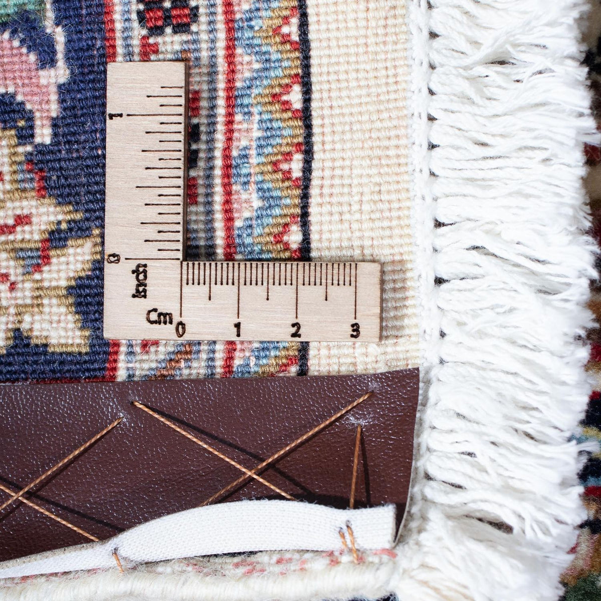 Loper Perzisch tapijt - Ghom - 194 x 70 cm - beige