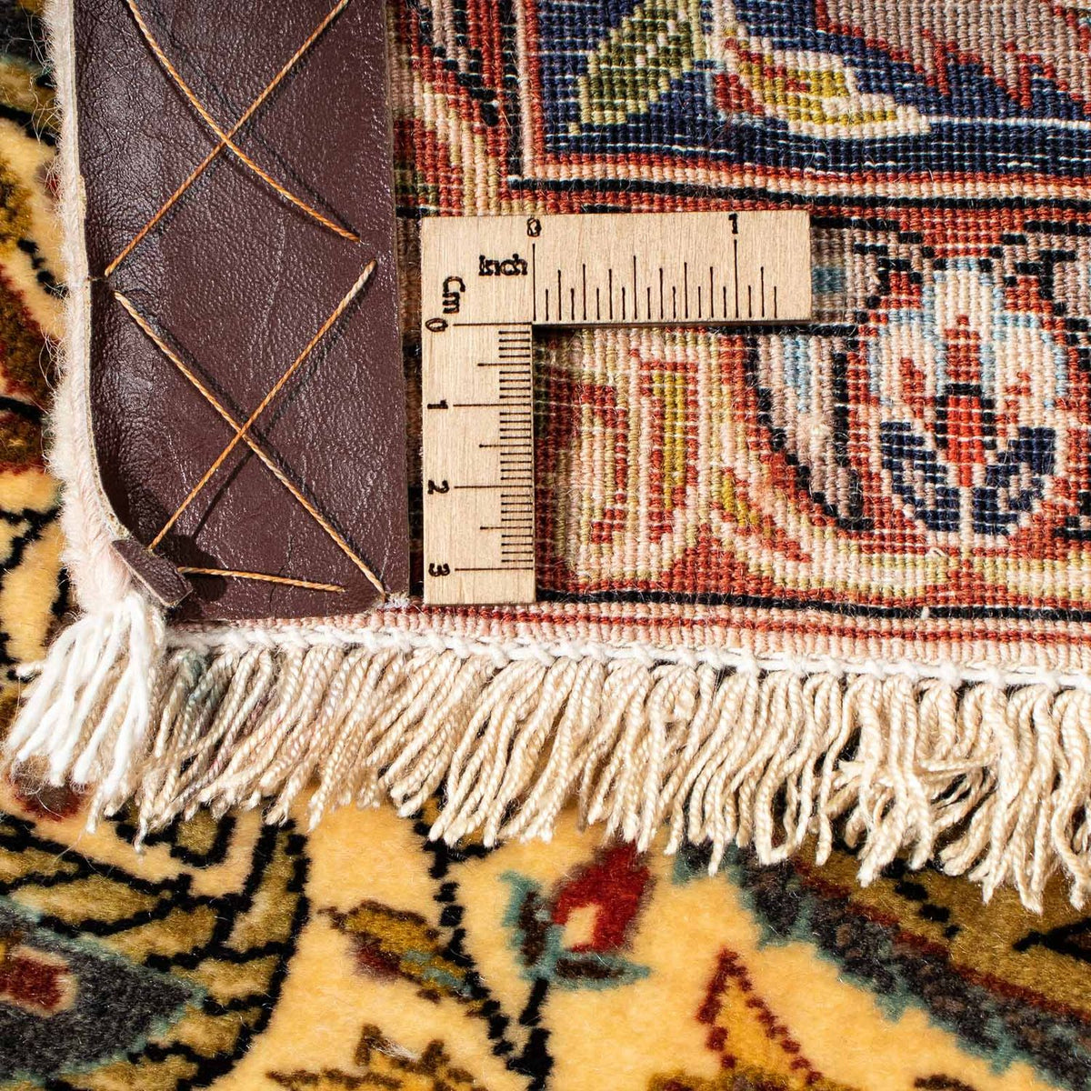 Zijden tapijt - Ghom Silk - Premium - 195 x 135 cm - licht beige