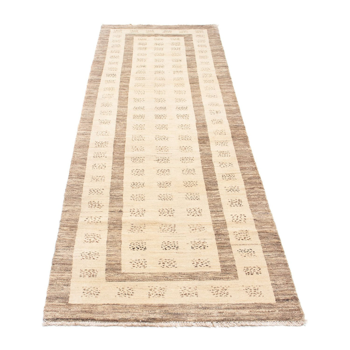 Loper Gabbeh Tapijt - Loribaft Perzisch - 295 x 79 cm - beige