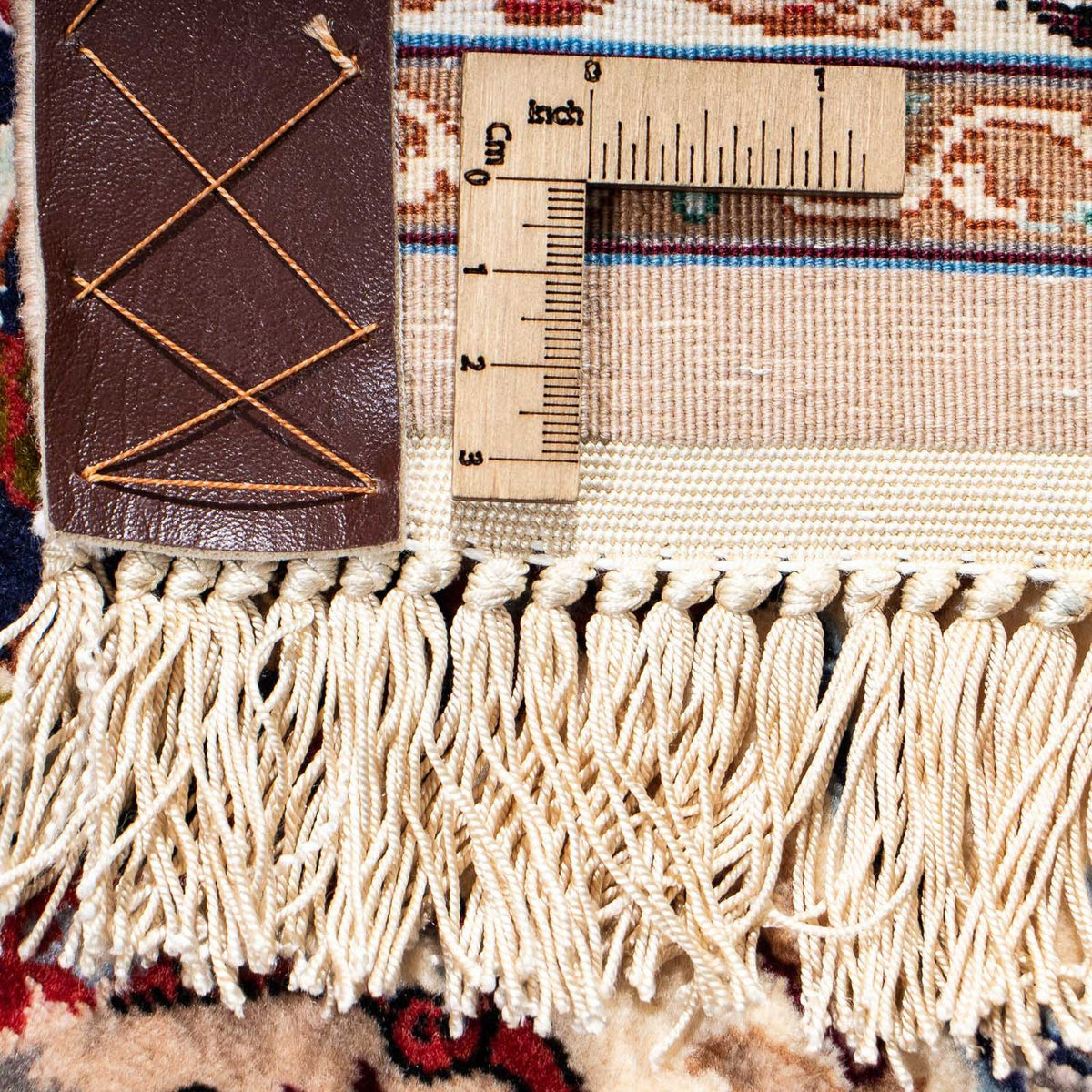 Zijden tapijt - Ghom Silk - Premium - 202 x 128 cm - beige