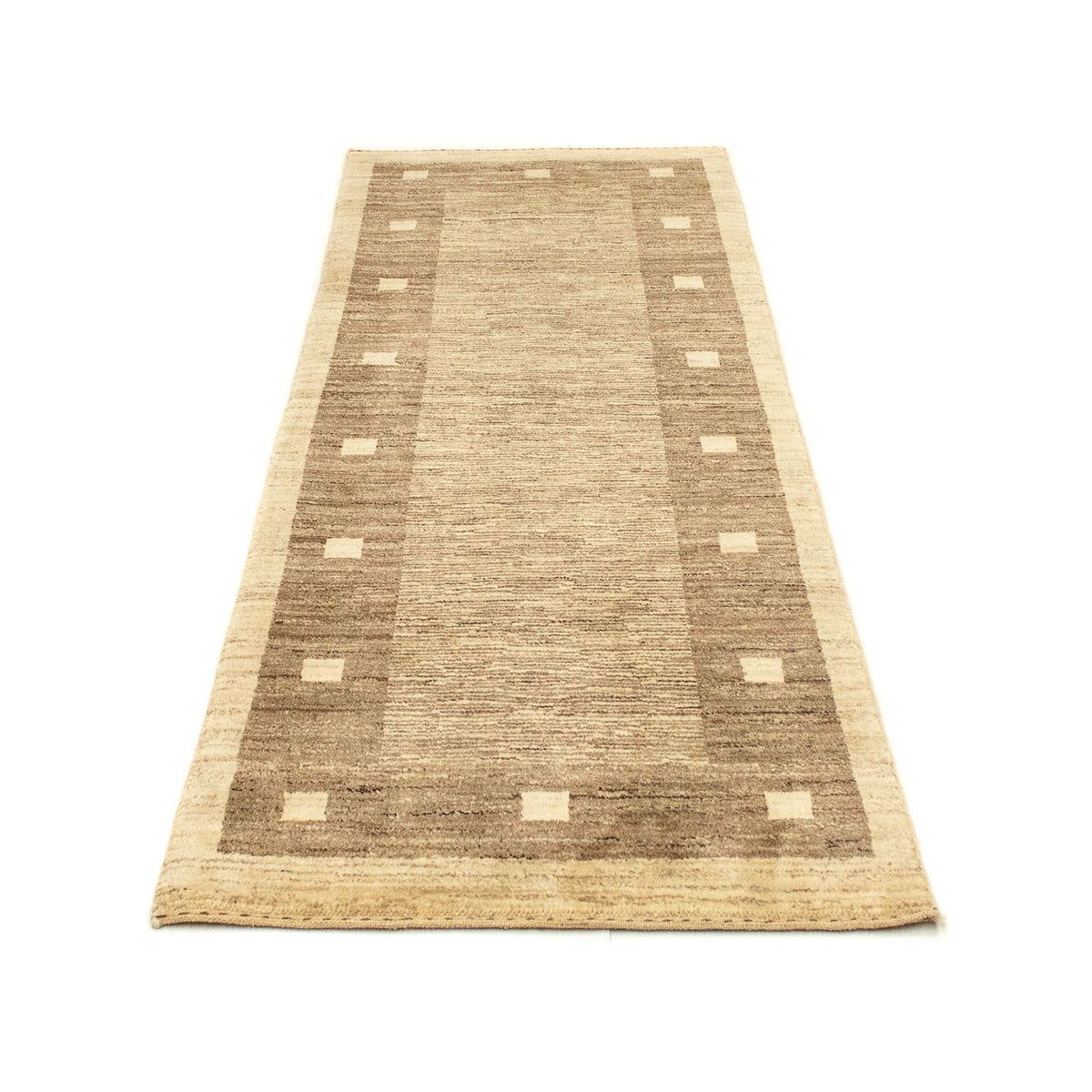 Loper Gabbeh tapijt - Indus - 211 x 75 cm - beige