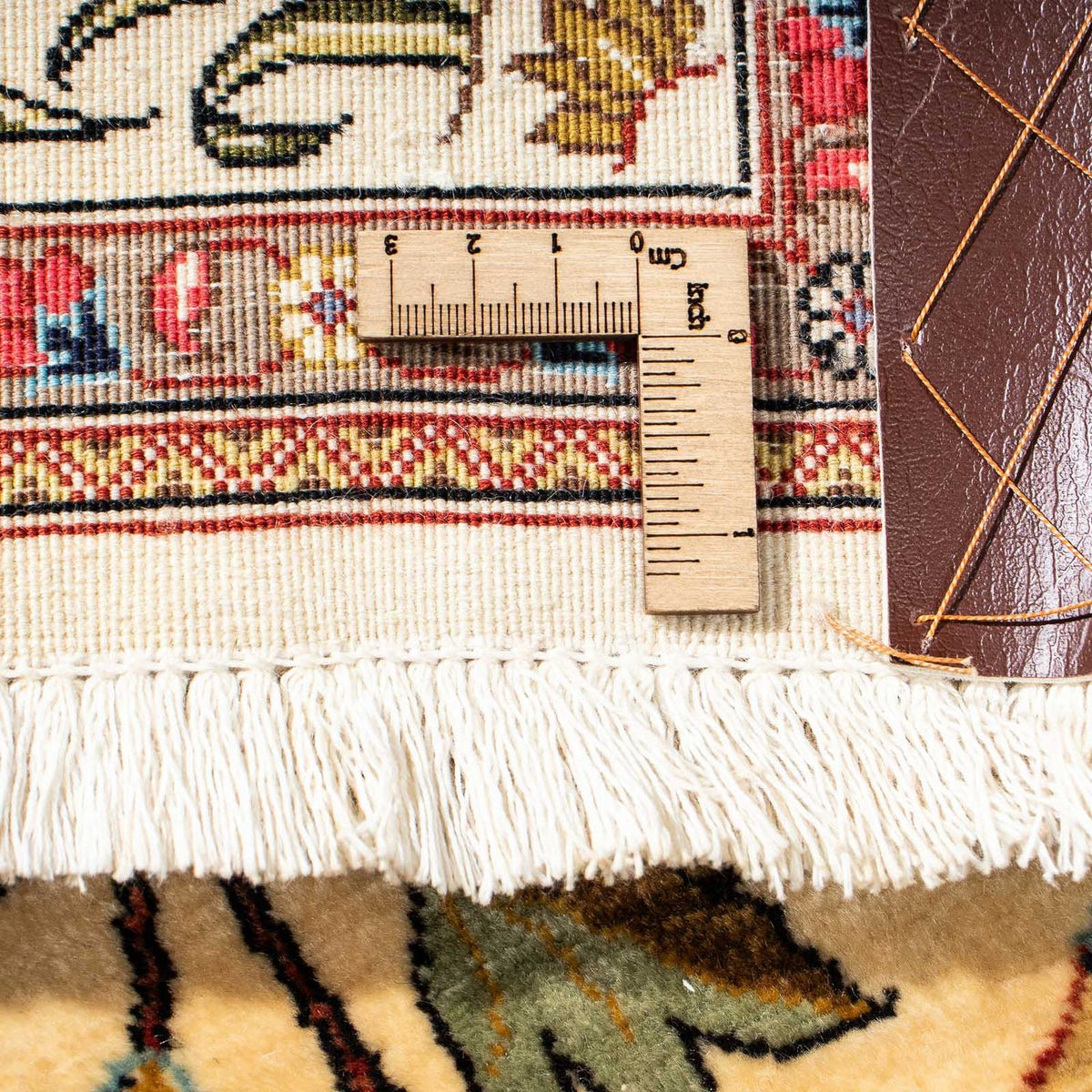 Perzisch tapijt - Ghom - 206 x 142 cm - lichtbruin