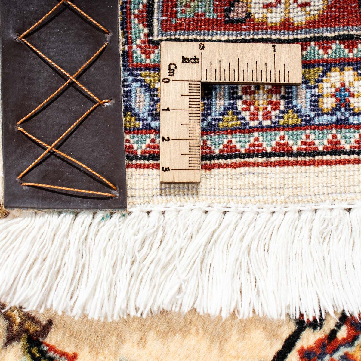 Perzisch tapijt - Ghom - 210 x 135 cm - beige