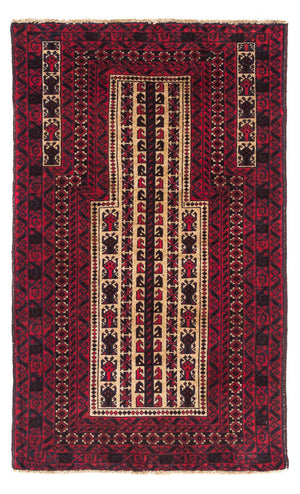 Baluch tapijt - 130 x 82 cm - donkerrood
