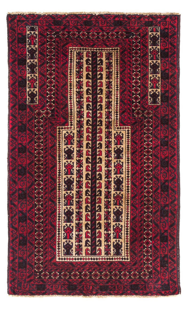 Baluch tapijt - 130 x 82 cm - donkerrood