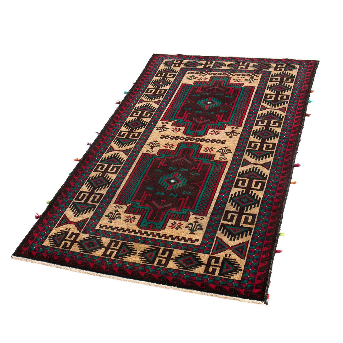 Baluch tapijt - 139 x 77 cm - beige
