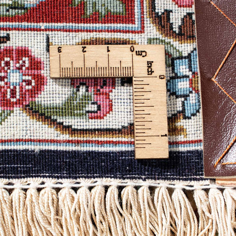 Perzisch tapijt - Ghom - 213 x 141 cm - donkerblauw