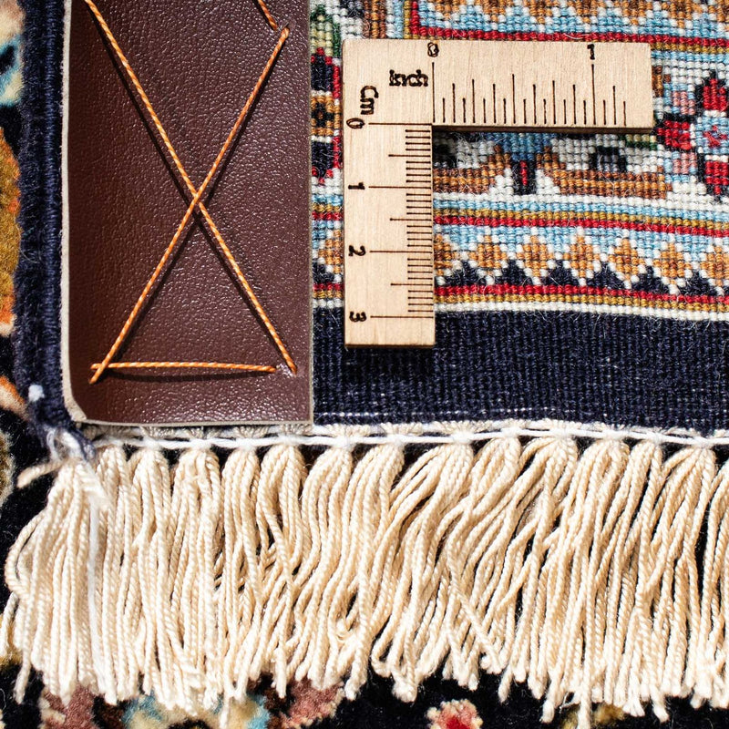 Perzisch tapijt - Ghom - 210 x 140 cm - donkerblauw