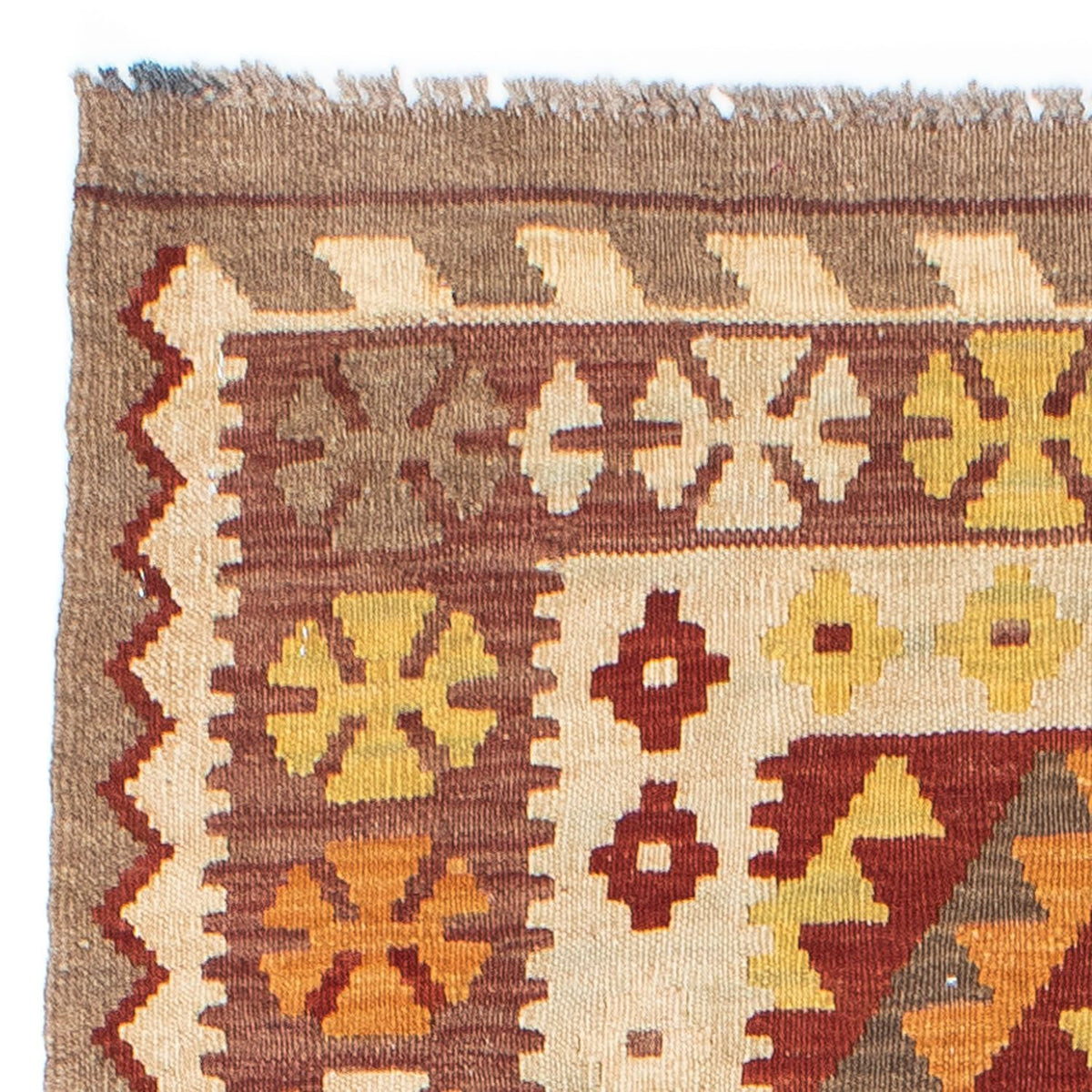 Loper Kelim tapijt - Oosters - 198 x 78 cm - beige