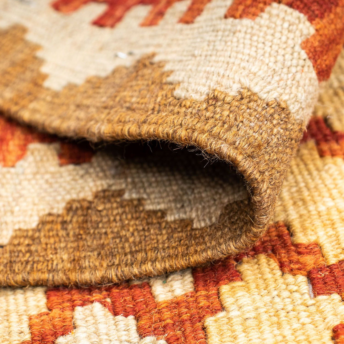 Loper Kelim tapijt - Oosters - 197 x 79 cm - beige