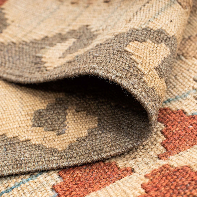 Loper Kelim tapijt - Oosters - 212 x 79 cm - lichtbruin