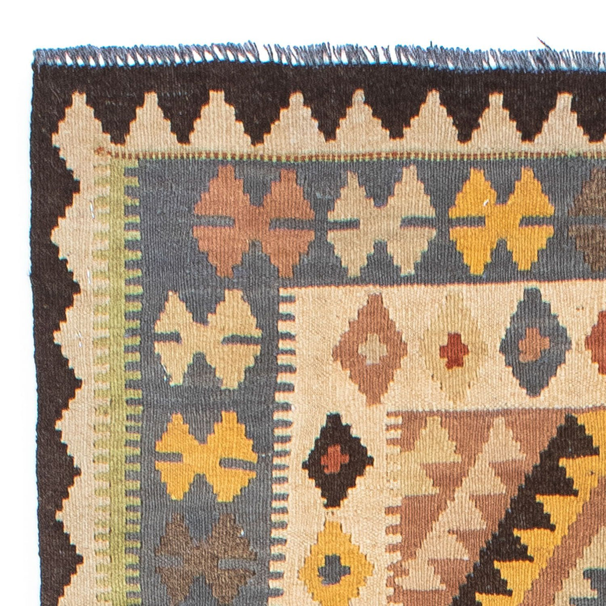 Loper Kelim tapijt - Oosters - 208 x 82 cm - beige