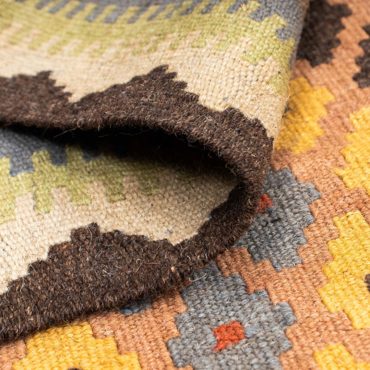 Loper Kelim tapijt - Oosters - 208 x 82 cm - beige