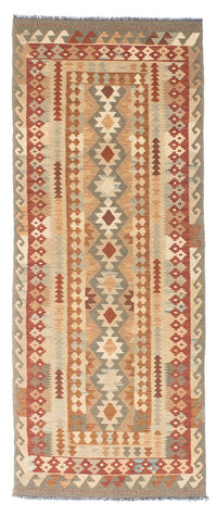 Loper Kelim tapijt - Oosters - 200 x 78 cm - beige