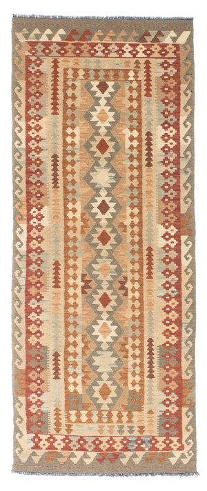 Loper Kelim tapijt - Oosters - 200 x 78 cm - beige