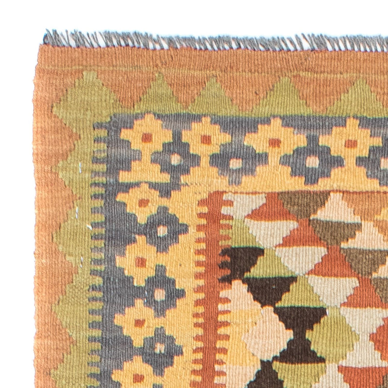 Loper Kelim tapijt - Oosters - 200 x 91 cm - lichtbruin