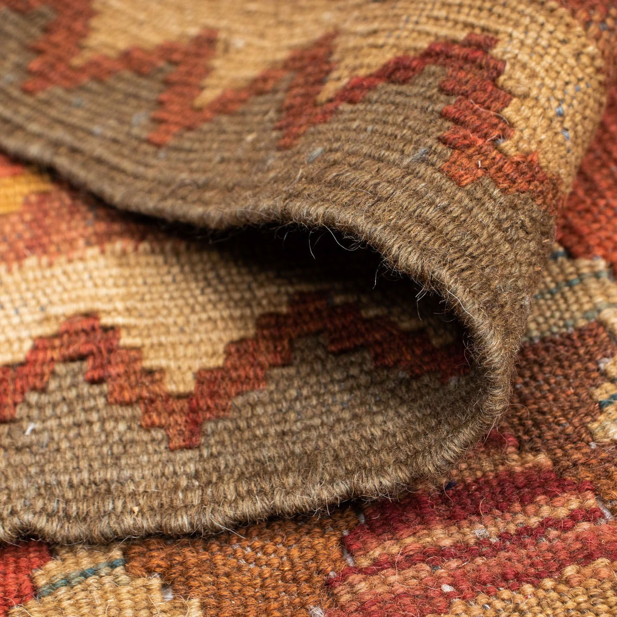 Loper Kelim tapijt - Oosters - 192 x 78 cm - lichtbruin