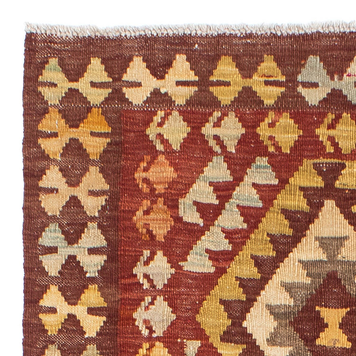 Loper Kelim tapijt - Oosters - 189 x 78 cm - donkerrood