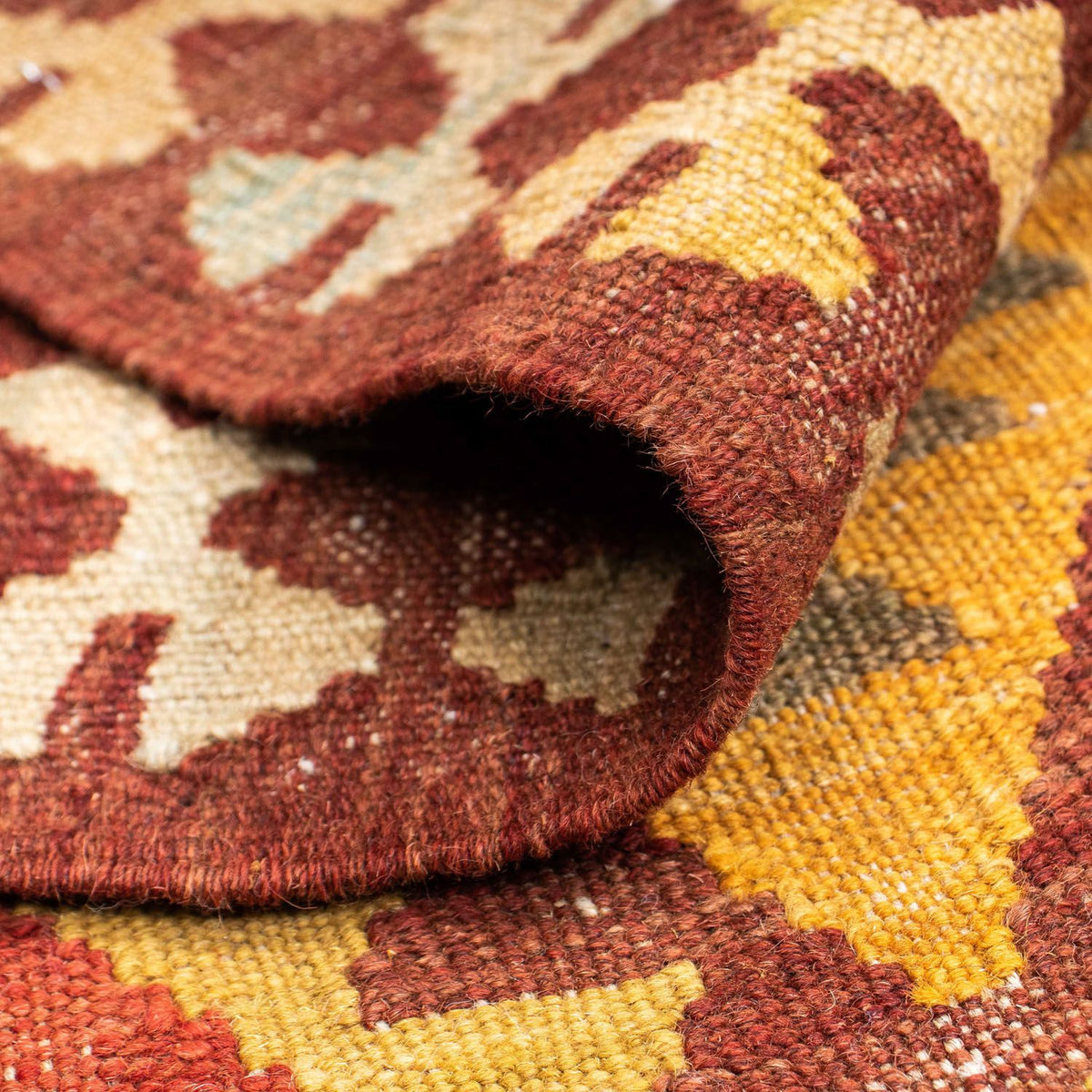 Loper Kelim tapijt - Oosters - 189 x 78 cm - donkerrood