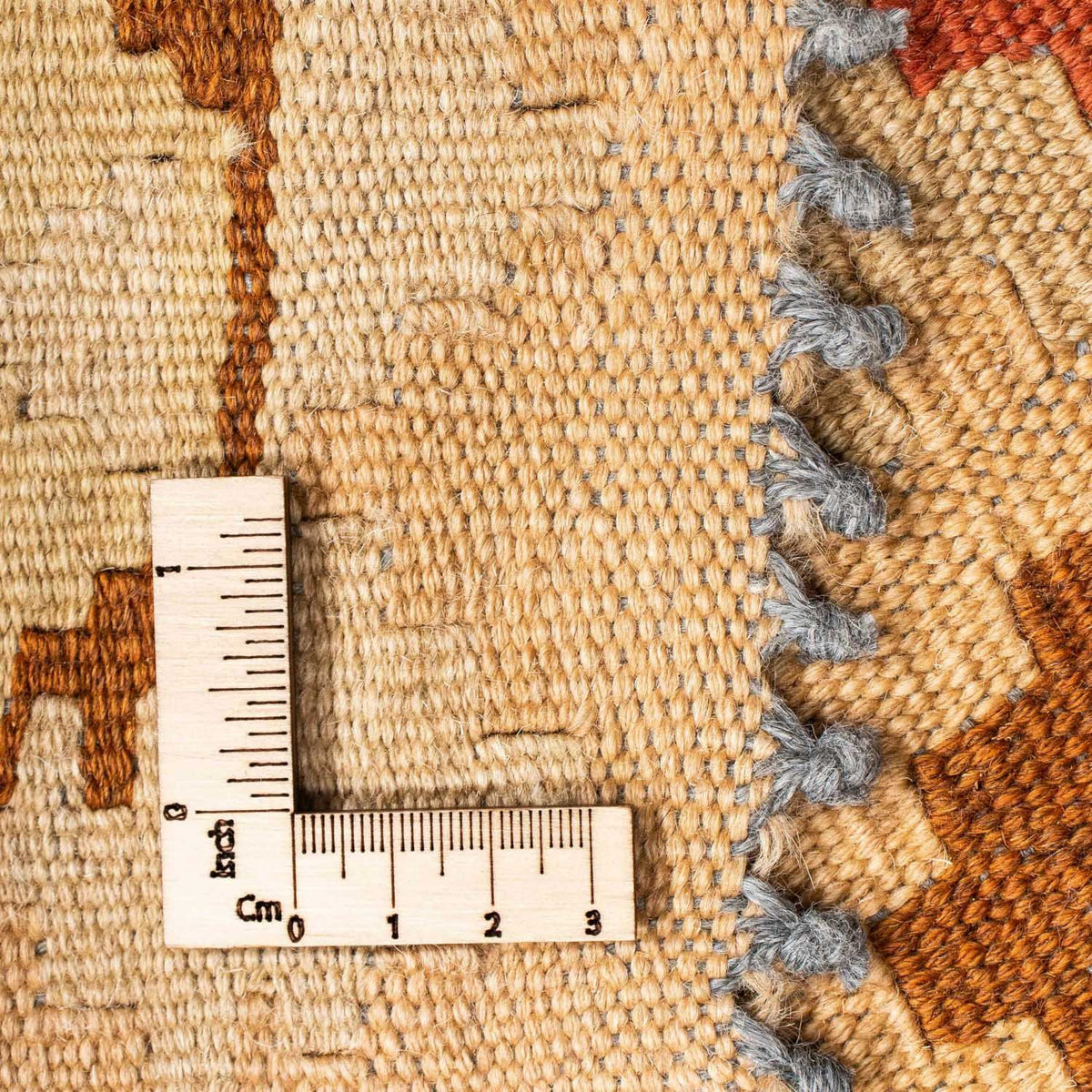 Loper Kelim tapijt - Oosters - 200 x 79 cm - lichtbruin