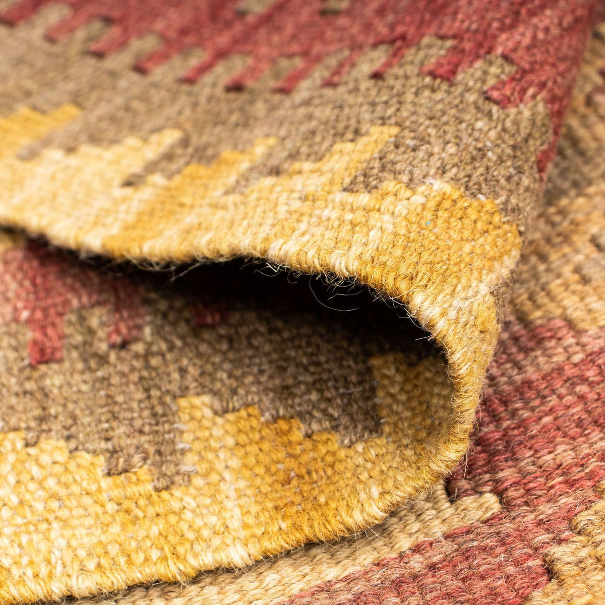 Loper Kelim tapijt - Oosters - 192 x 77 cm - lichtbruin