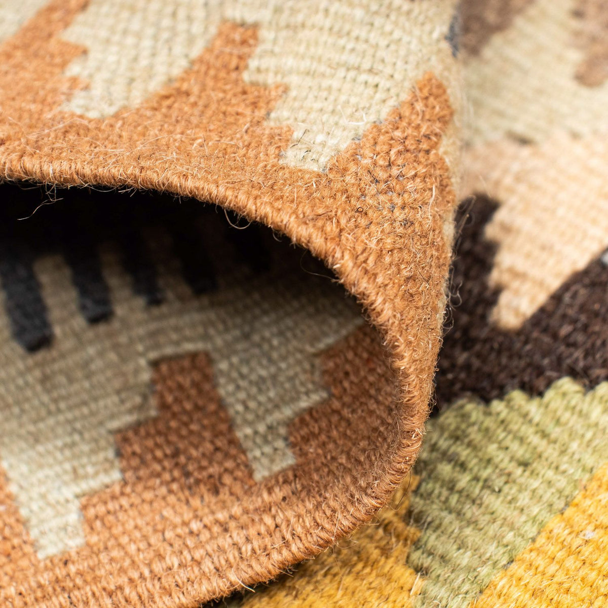 Loper Kelim tapijt - Oosters - 230 x 69 cm - beige