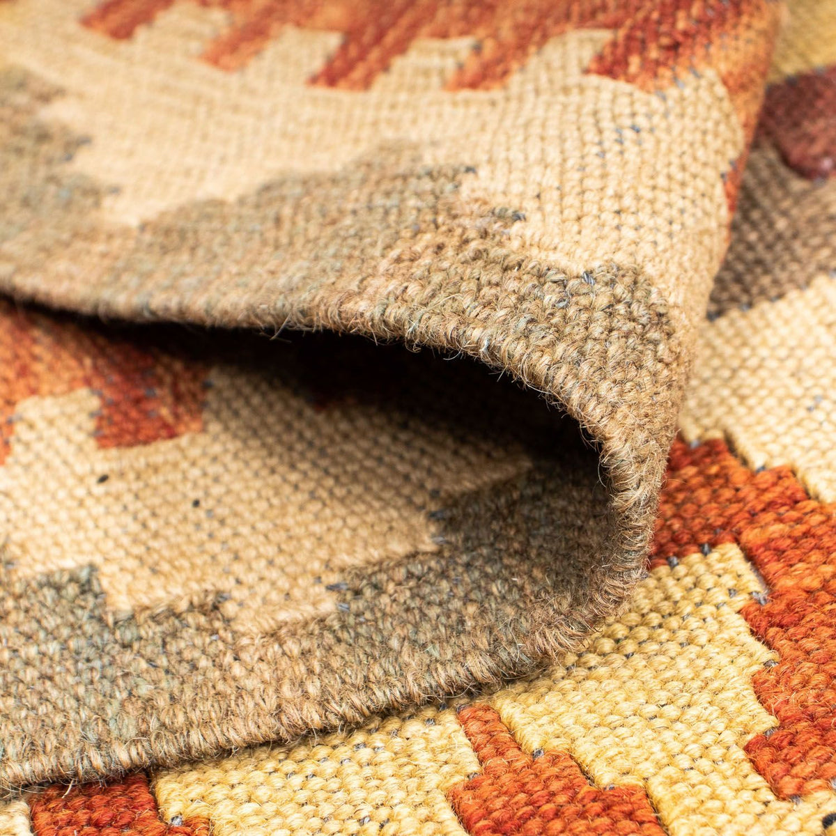 Loper Kelim tapijt - Oosters - 191 x 78 cm - lichtbruin