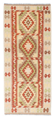 Loper Kelim tapijt - Oosters - 196 x 86 cm - beige