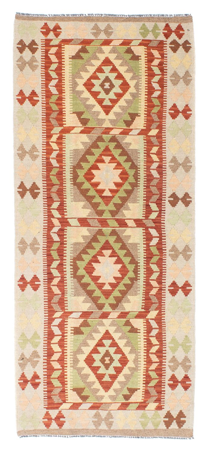 Loper Kelim tapijt - Oosters - 196 x 86 cm - beige