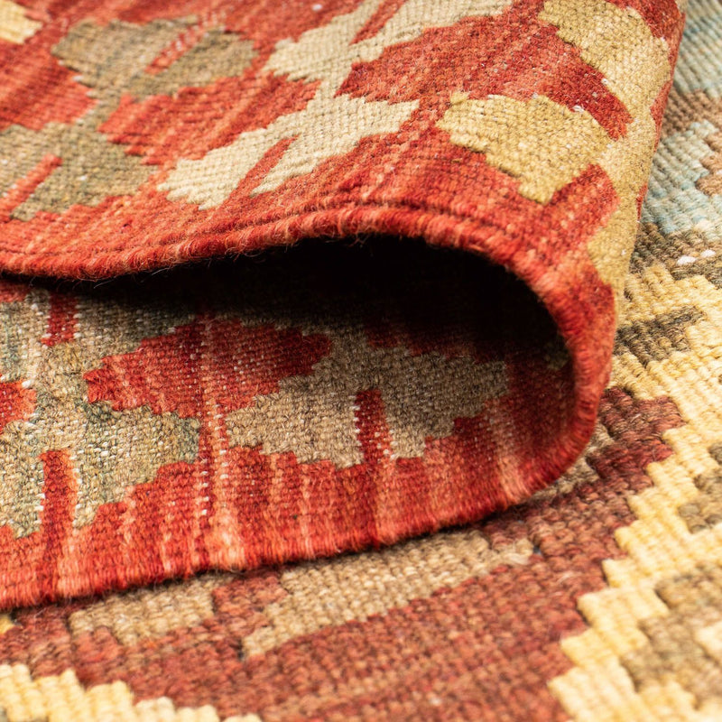 Loper Kelim tapijt - Oosters - 201 x 73 cm - rood