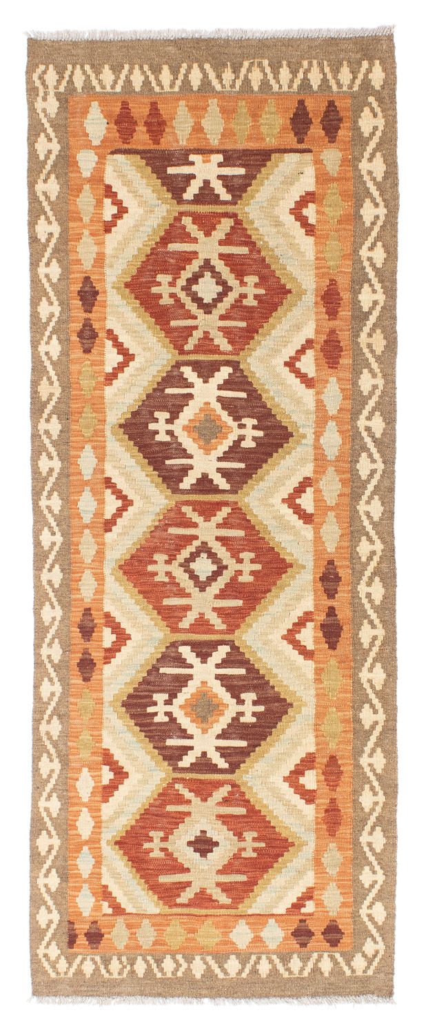 Loper Kelim tapijt - Oosters - 203 x 73 cm - beige
