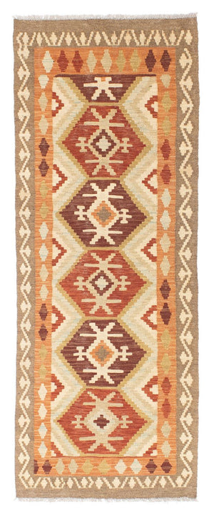 Loper Kelim tapijt - Oosters - 203 x 73 cm - beige