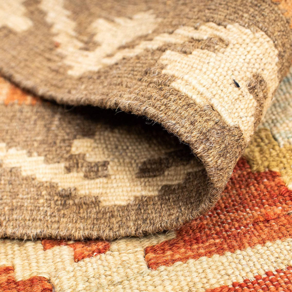 Loper Kelim tapijt - Oosters - 203 x 73 cm - beige