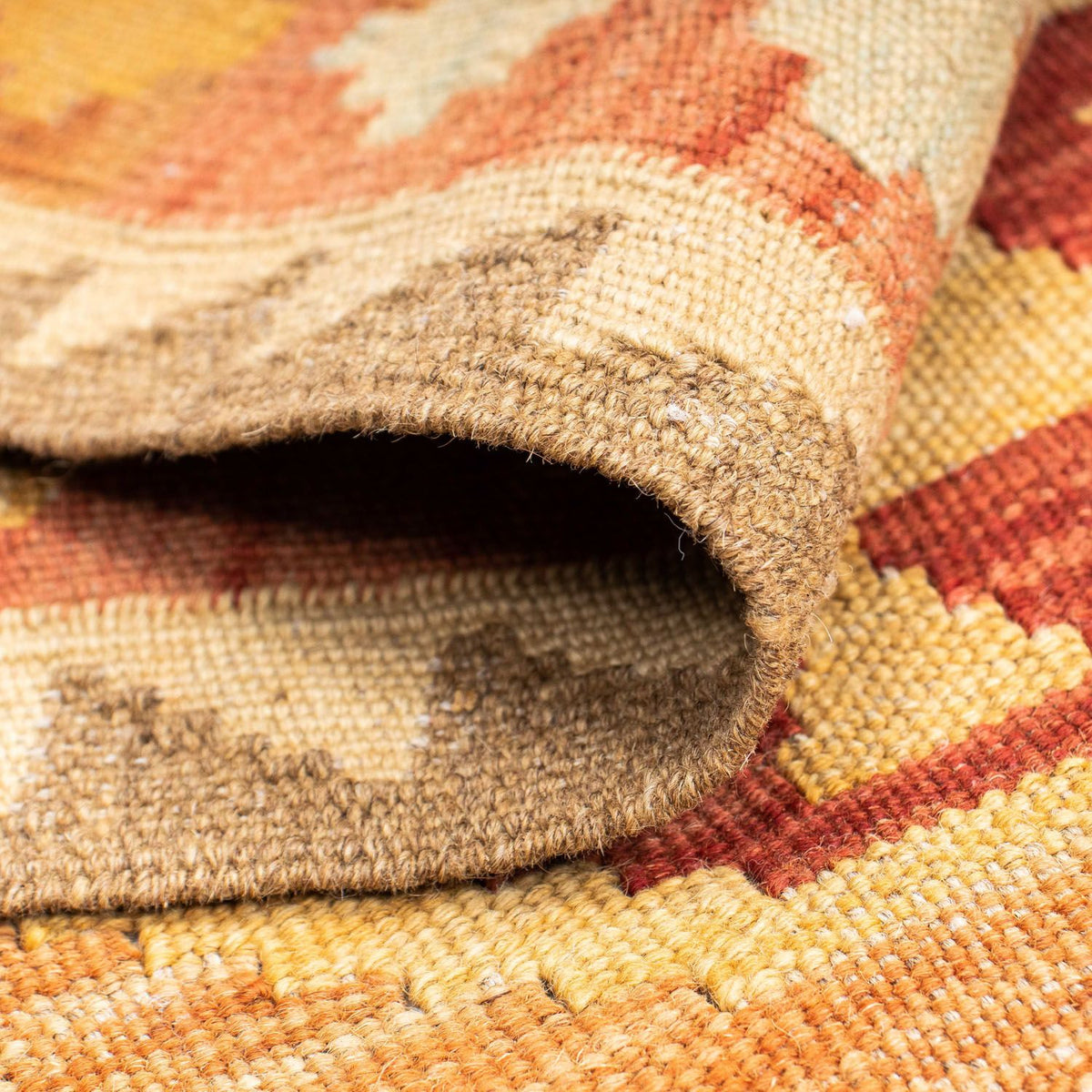 Loper Kelim tapijt - Oosters - 189 x 75 cm - lichtbruin