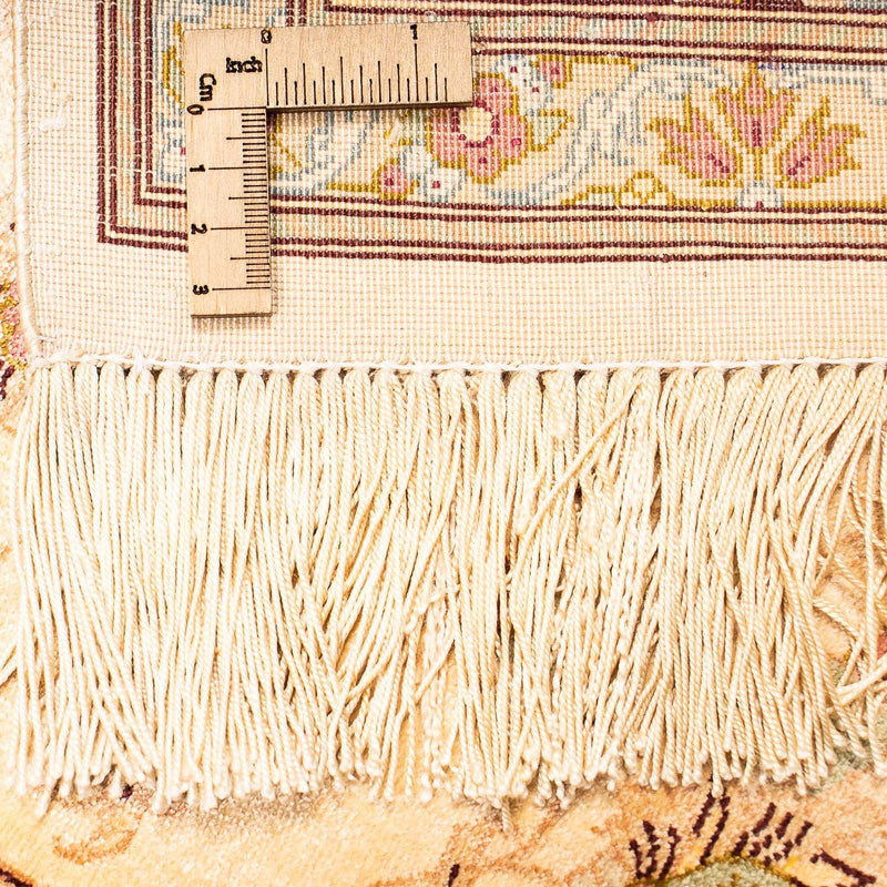 Zijden tapijt - Ghom Silk - Premium - 197 x 131 cm - beige