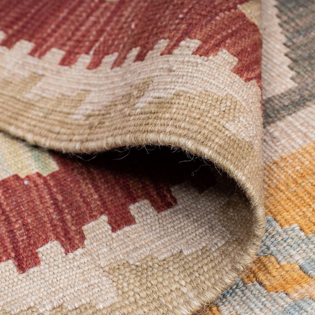 Kelim tapijt - Oosters - 195 x 146 cm - veelkleurig