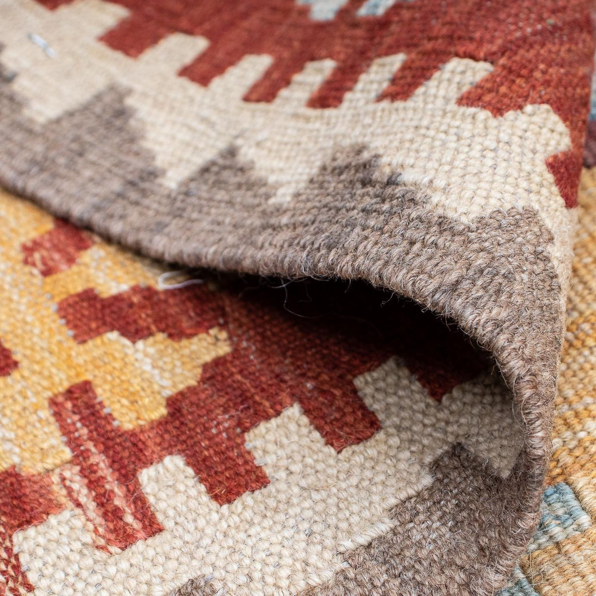 Kelim tapijt - Oosters - 201 x 146 cm - veelkleurig