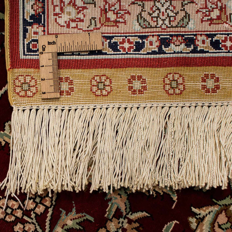 Zijden tapijt - Ghom Silk - Premium - 216 x 132 cm - donkerblauw