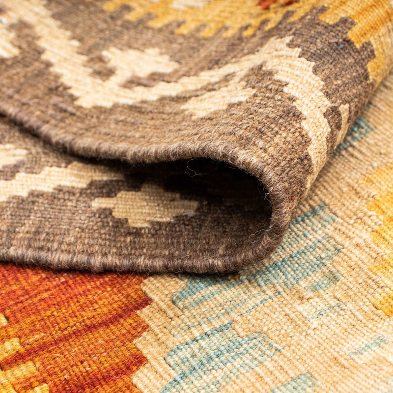 Loper Kelim tapijt - Oosters - 203 x 70 cm - beige