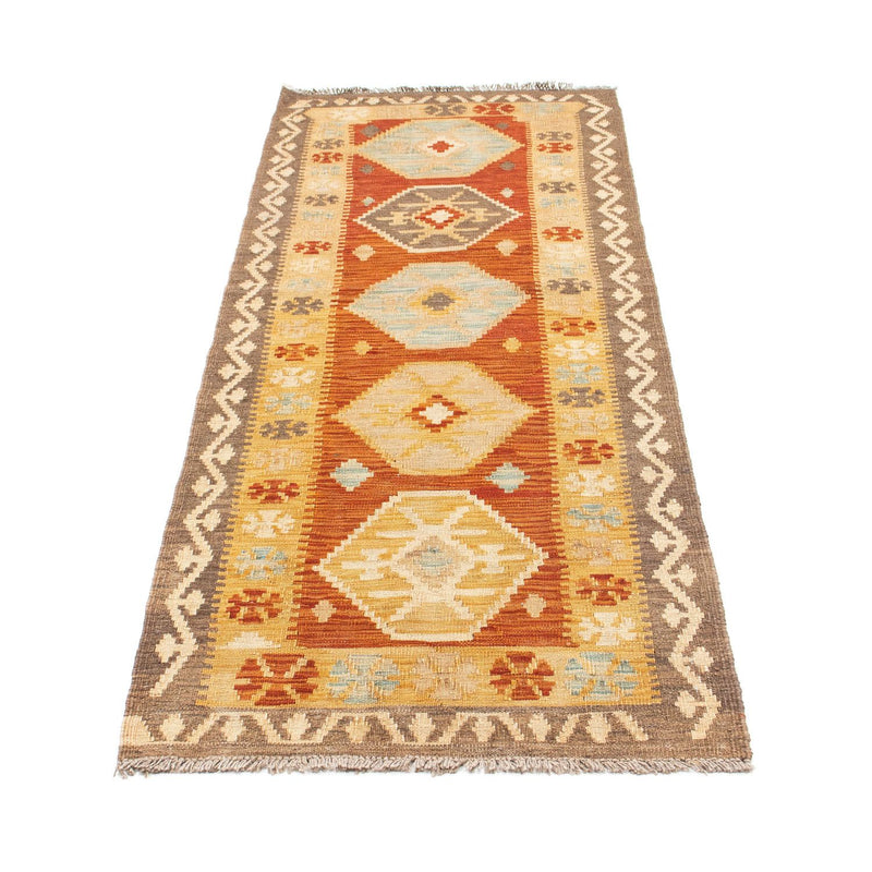 Loper Kelim tapijt - Oosters - 203 x 70 cm - beige