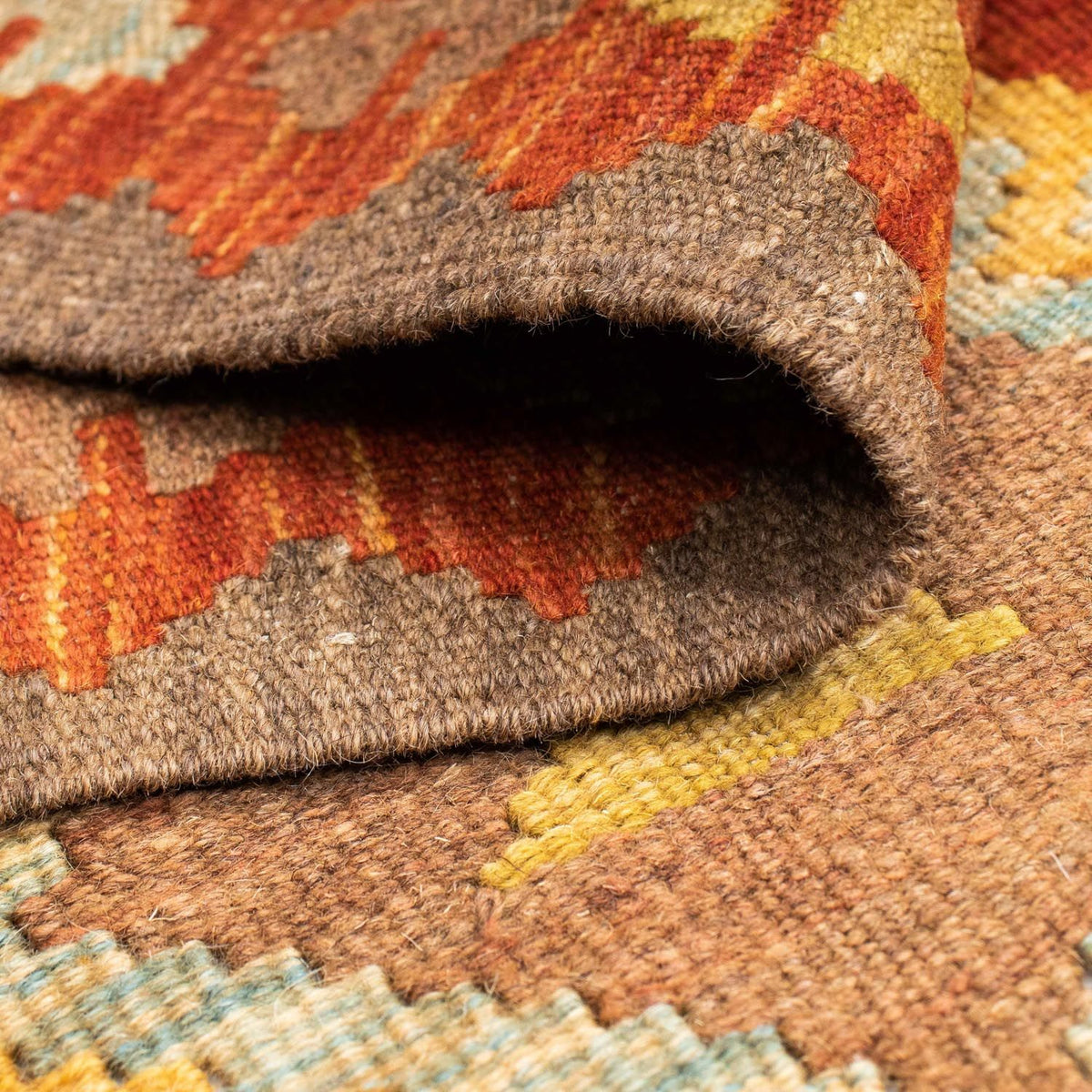 Loper Kelim tapijt - Oosters - 205 x 78 cm - roest