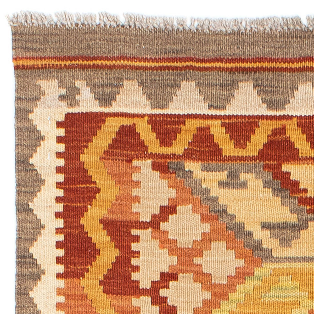 Loper Kelim tapijt - Oosters - 202 x 76 cm - beige