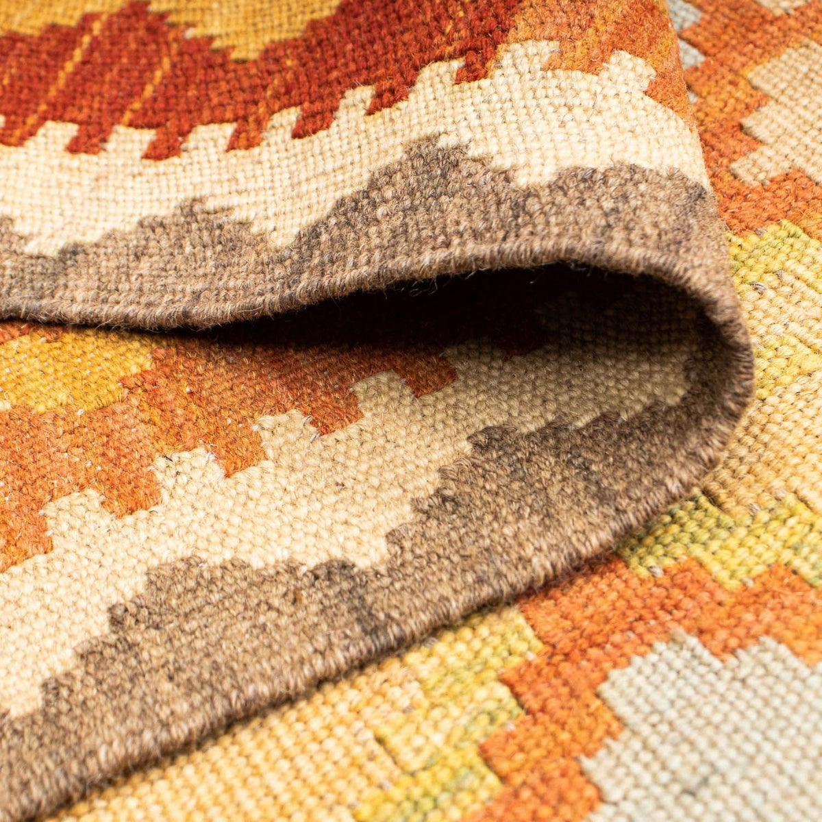 Loper Kelim tapijt - Oosters - 202 x 76 cm - beige