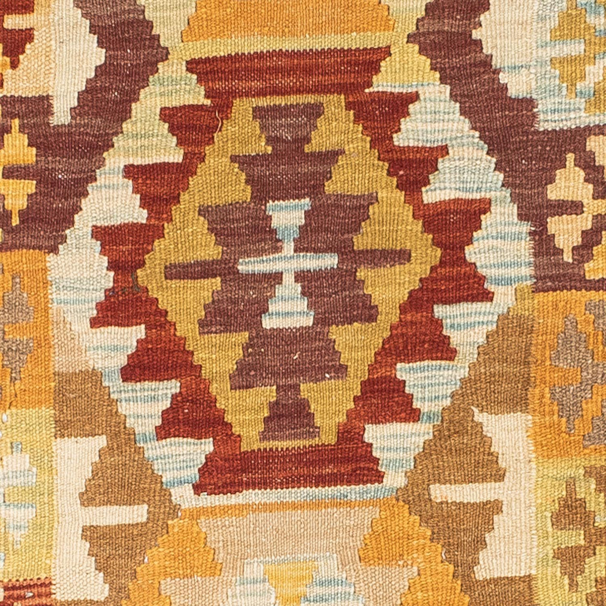 Loper Kelim tapijt - Oosters - 202 x 75 cm - beige