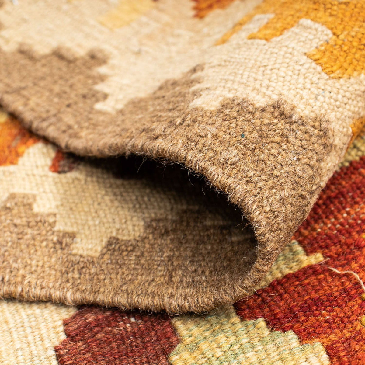 Loper Kelim tapijt - Oosters - 202 x 75 cm - beige