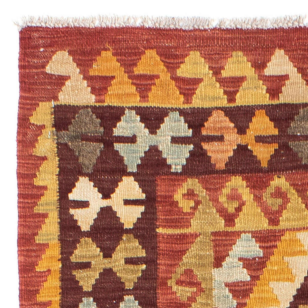 Loper Kelim tapijt - Oosters - 204 x 77 cm - rood