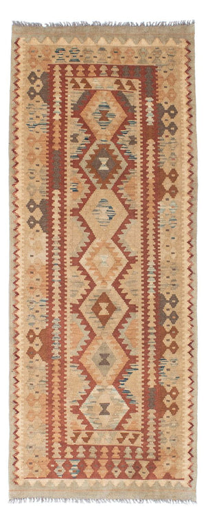 Loper Kelim tapijt - Oosters - 201 x 84 cm - beige