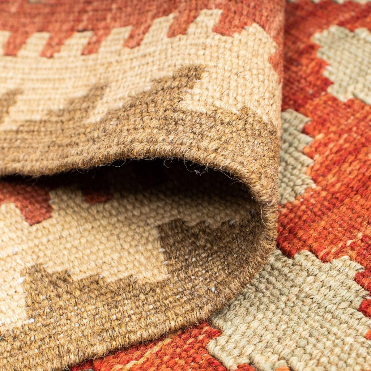 Loper Kelim tapijt - Oosters - 198 x 74 cm - licht rood