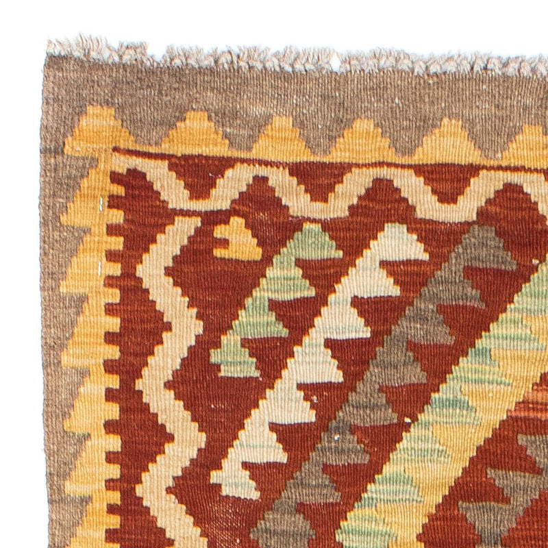 Loper Kelim tapijt - Oosters - 214 x 82 cm - roest