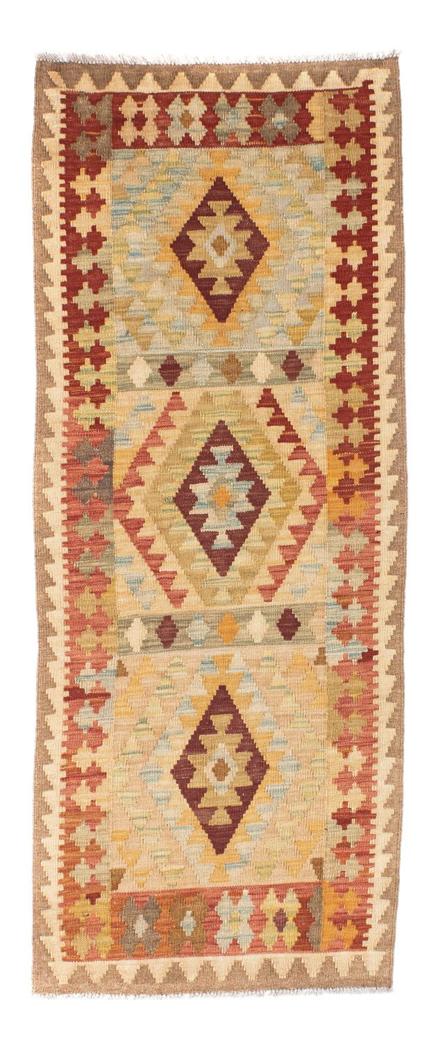 Loper Kelim tapijt - Oosters - 198 x 75 cm - beige
